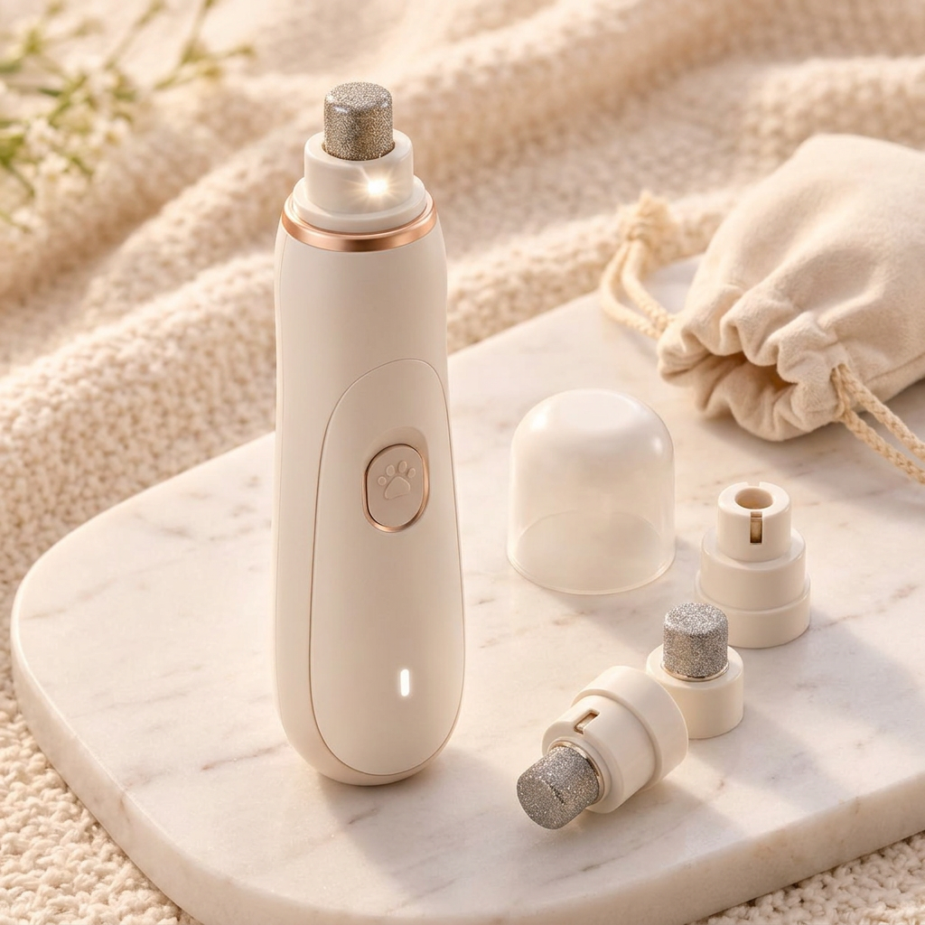 Ivory electric pet nail grinder and accessory kit